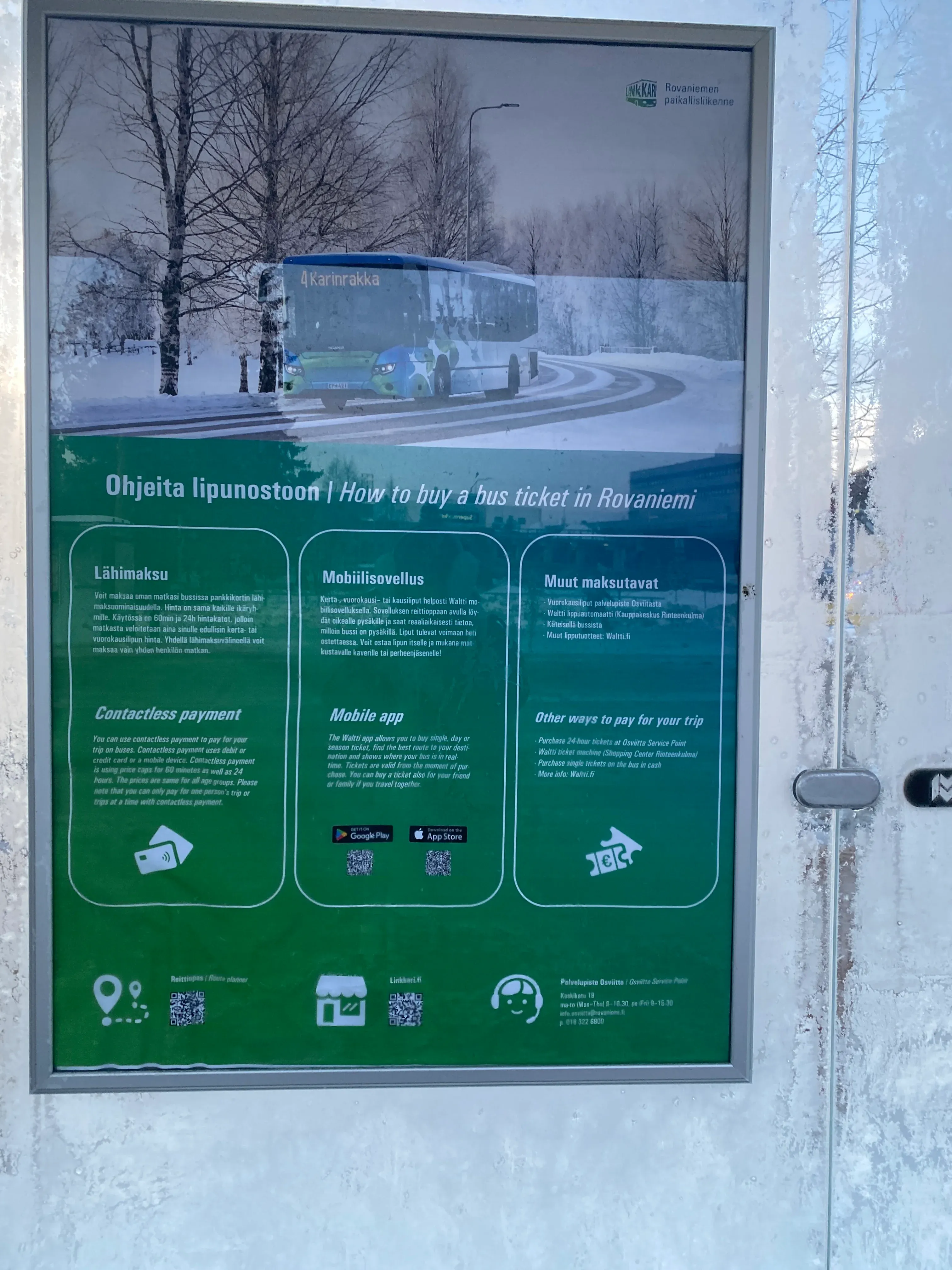 Rovaniemen keskuskenttä Bus Stop