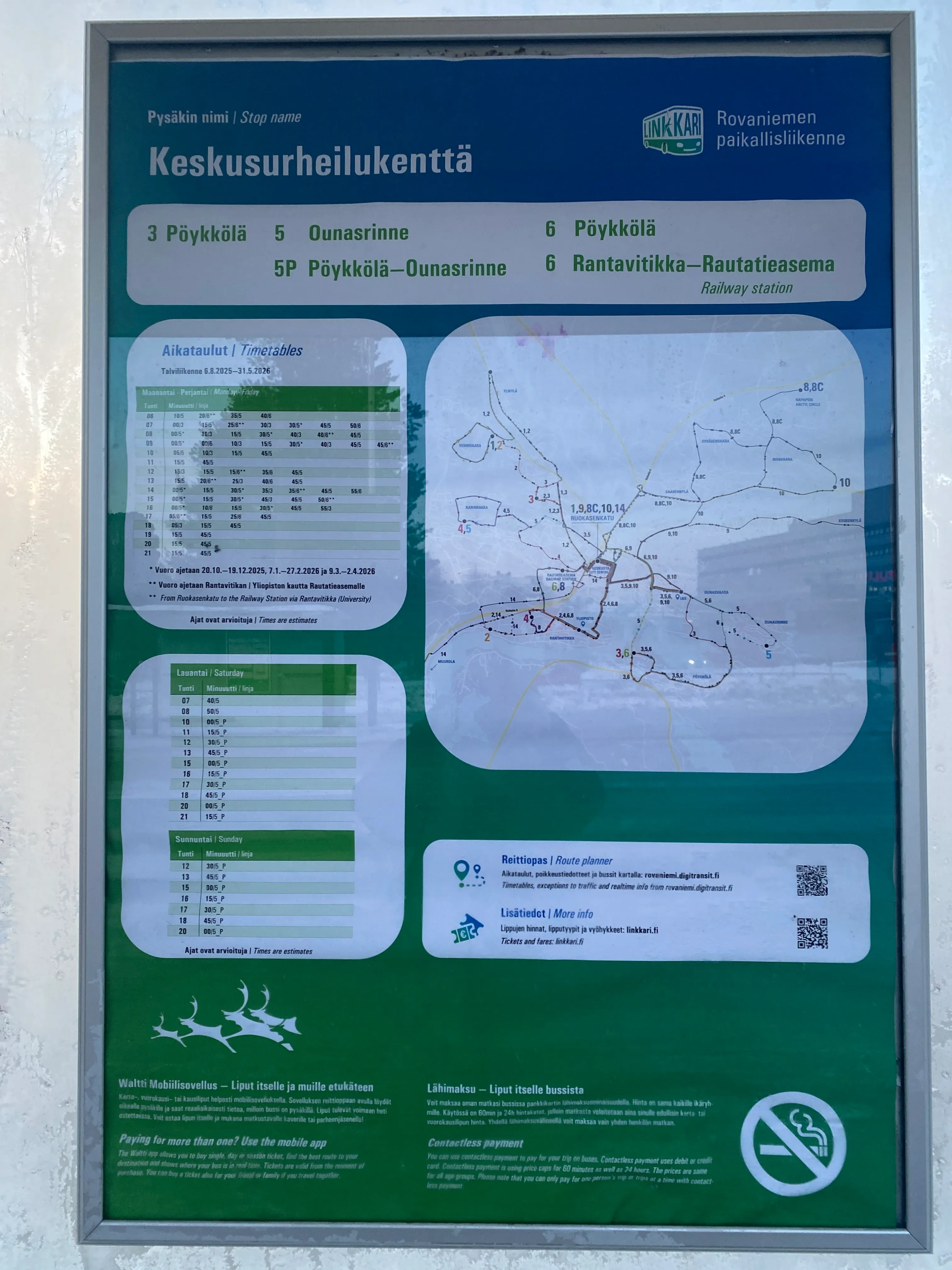 Rovaniemen keskuskenttä Bus Stop
