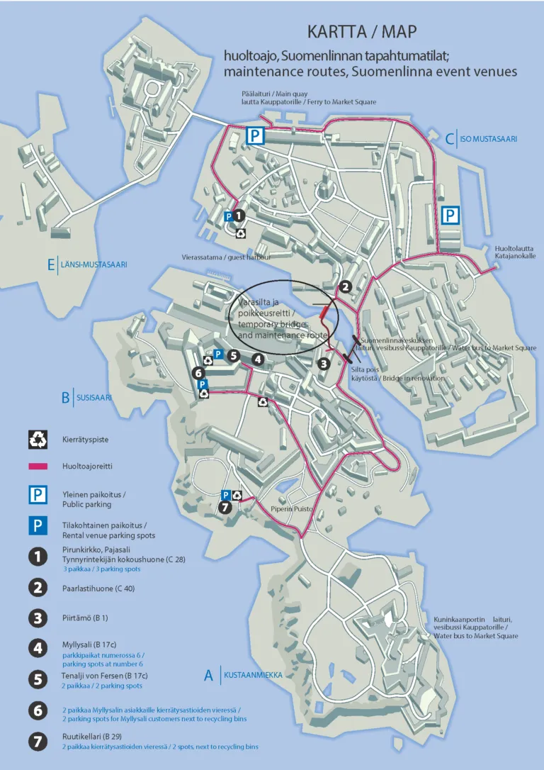 Suomenlinna map
